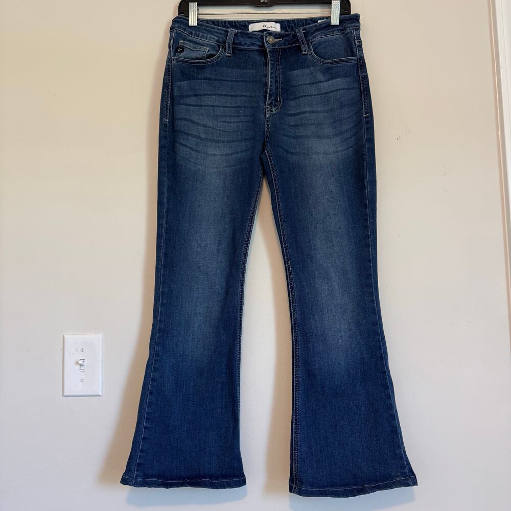 KanCan high Rise Flare Leg Jeans Women's size 11/29 blue denim